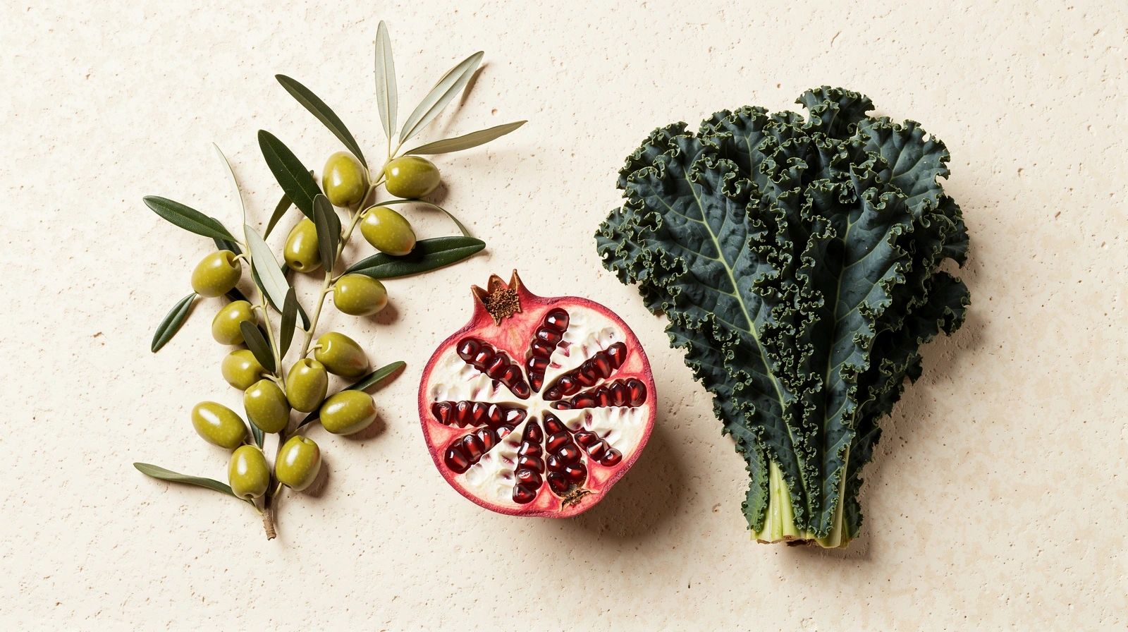 Φρέσκα συστατικά μεσογειακής διατροφής